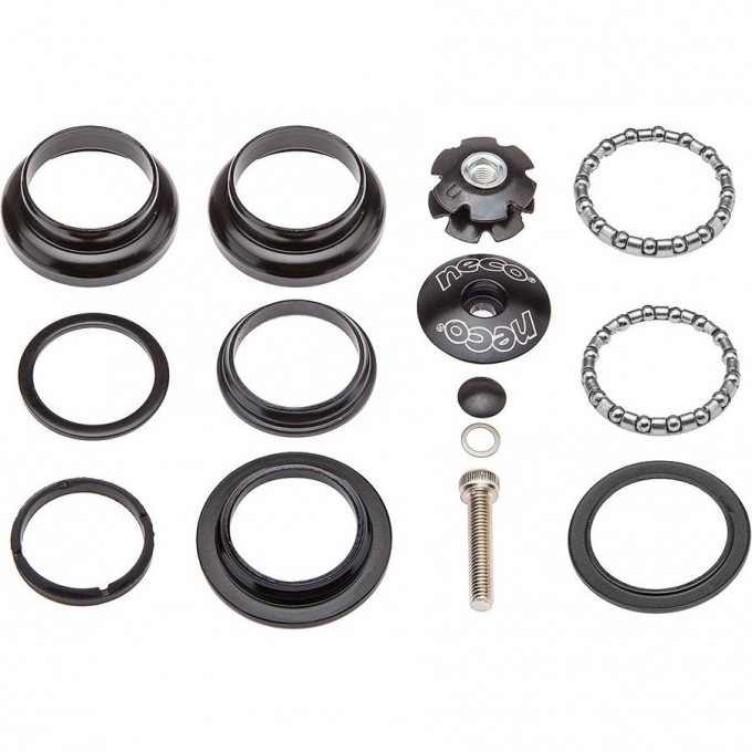 Детали рулевой колонки H846 NECO 1-1/8" чёрная 170090