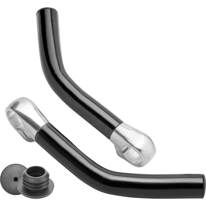 Рога на руль BLF-C1 алюминиевые черные 440042