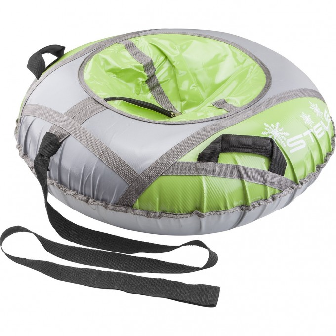 Санки надувные STELS D110см, серо-салатовые 710070