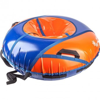 Санки надувные STELS D125 см усиленные, оранжево-синие Санки надувные STELS D125 см усиленные, оранжево-синие