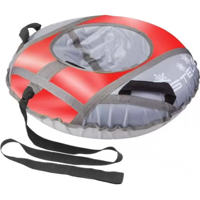 Санки надувные (тюбинг) STELS 110 см тент с камерой, красный/серый 2007000054000