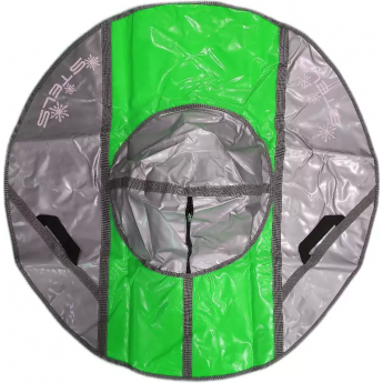 Санки надувные (тюбинг) STELS 125 см, усиленные тент без камеры СН050.125, серый/салатовый+серый