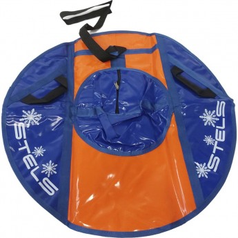 Санки надувные (тюбинг) STELS 90 см, тент без камеры СН040.090, синий/синий-оранжевый