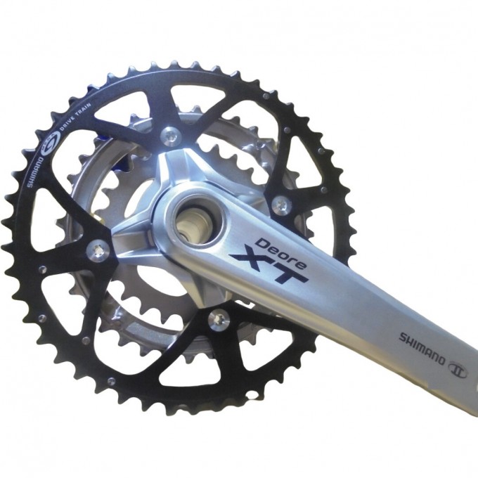 Шатуны Deore XT FC-M771K 48x36x26T 175мм, чёрно-серый 580037