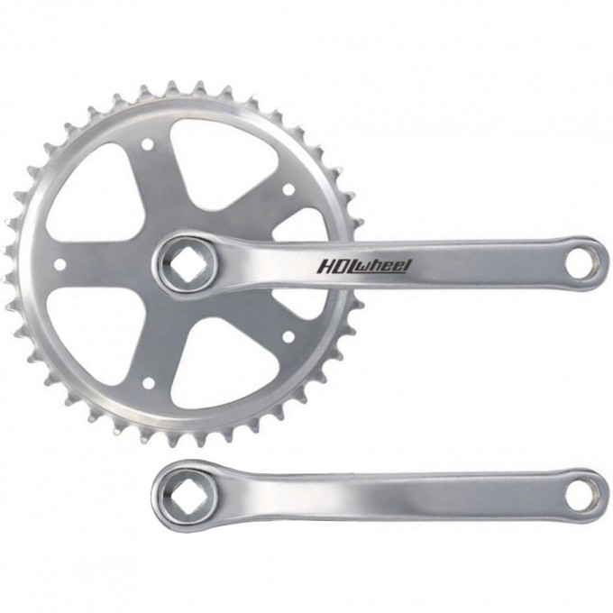 Шатуны HDL-S140 1/2"х1/8" 44Т 170 мм, хромированные 580243