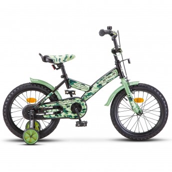 Велосипед STELS 16" Fortune V010 (LU091961) хаки/чёрный, 2023