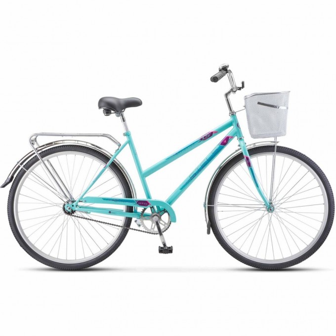 Велосипед STELS Navigator 28" 305 C Z010 (с корзиной) (LU101060) мятный JU000409142022JU0002004