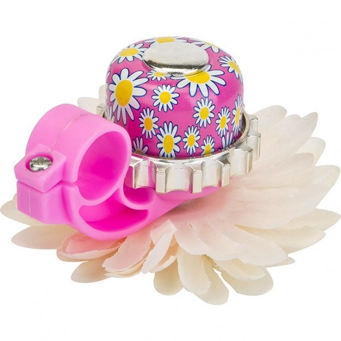 Звонок 24AH "Ромашка", бело-розово-фиолетовый 210122